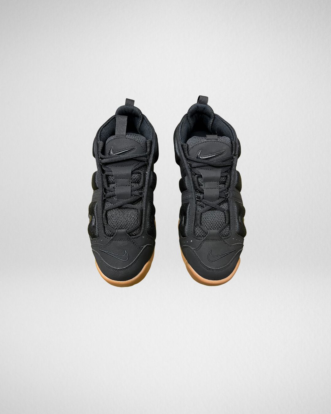 Nike Uptempo Low Black And Gum
