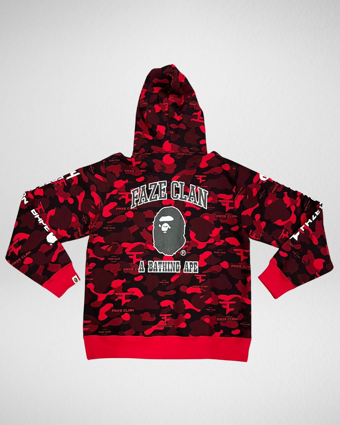 BAPE x Faze Clan Full Zip Red
