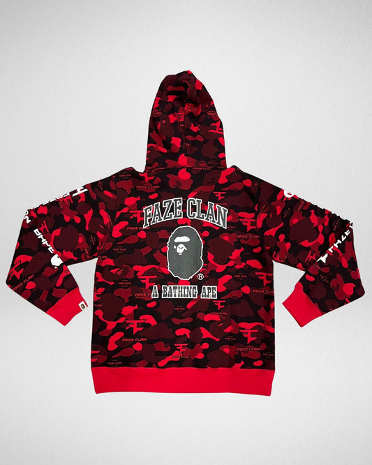 BAPE x Faze Clan Full Zip Red