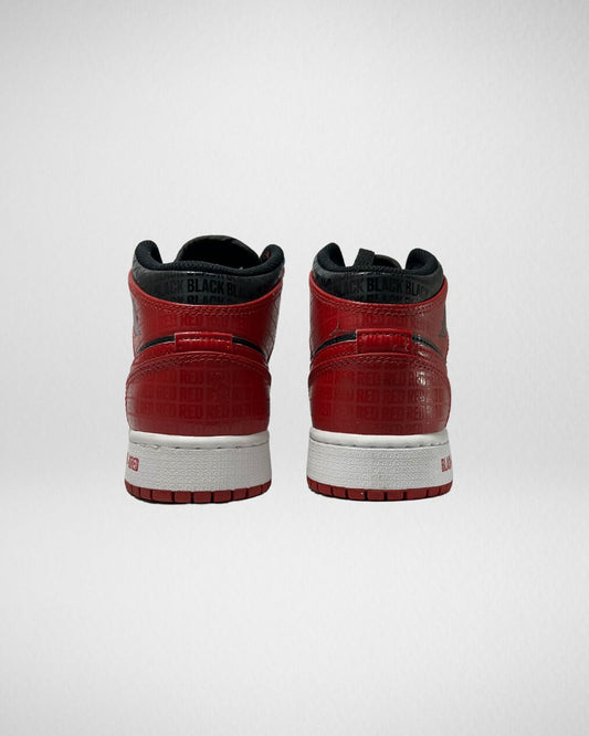 Jordan 1 Mid Bred Text