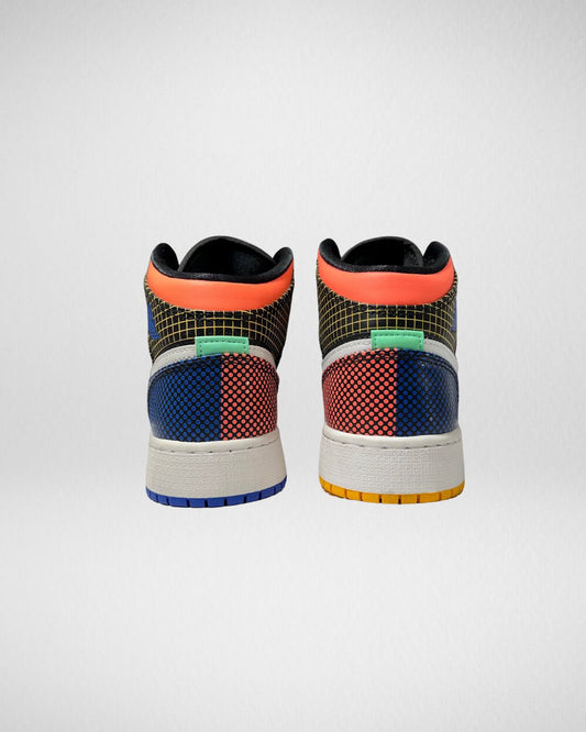 Jordan 1 Mid MMD Munti-color Grid